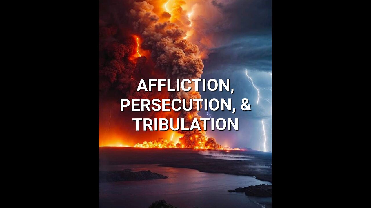 AFFLICTION, PERSECUTION, & TRIBULATION!