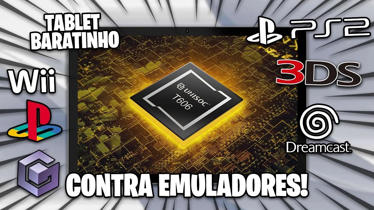 TABLET BARATINHO VS EMULADORES | Unisoc T606 Mali G57 | Citra MMJ, Skyline Edge, Dolphin Emulator...