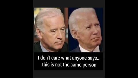 is the 4 years ago liberal satanic democrat cult zombie joe biden a body double or drugged up biden