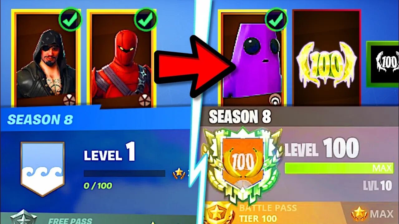 How to RANK UP FAST in Fortnite Season 8! UNLOCK MAX LUXE & MAX BLACKHEART FAST! (Season 8 XP Tips)!