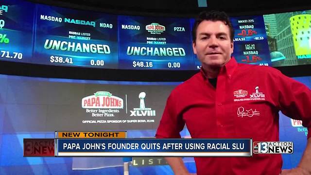 Papa John's founder quits after using racial slur