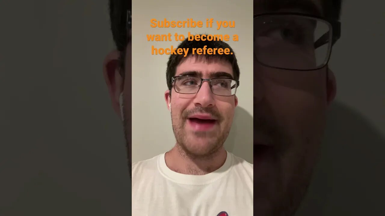 I’m going to become a hockey referee.