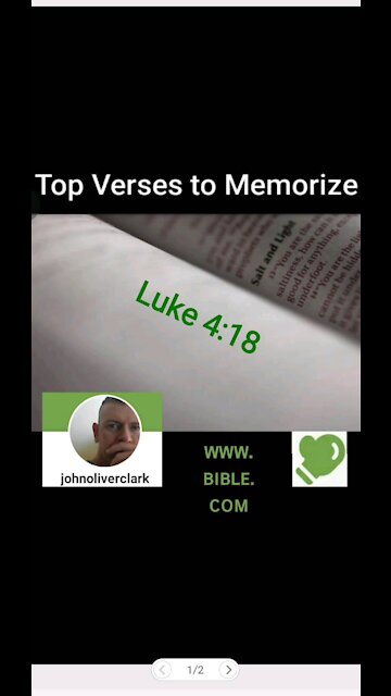 Top Verses To Memorize, Luke 4:18