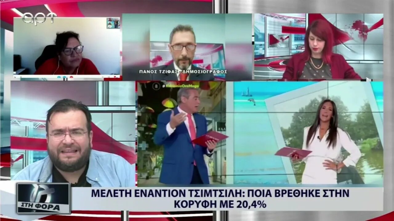 Μελέτη εναντίον Τσιμτσιλή : Ποιά βρέθηκε στην κορυφή με 20,4% (ΑΡΤ, 6/9/2022)