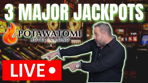 3 🟢 MAJOR Jackpots Hit LIVE From Potawatami!