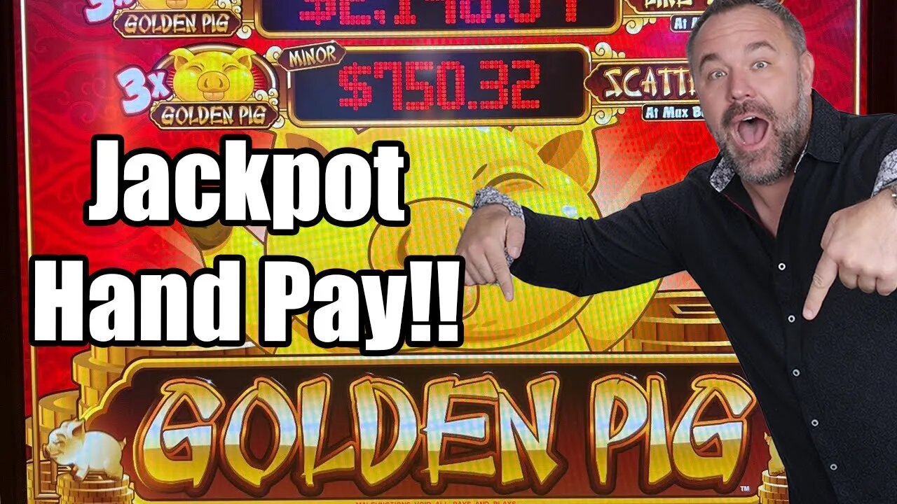 Golden Pig - All MAX Bets! - Jackpot Hand Pay - Potawatomi Hotel & Casino