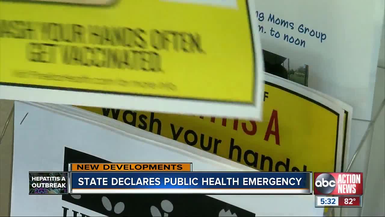 Florida Surgeon General issued Public Health Emergency in response to hepatitis A outbreak