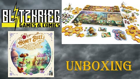 Honey Buzz Board Game Unboxing Plus Deluxe Components Elf Creek Games