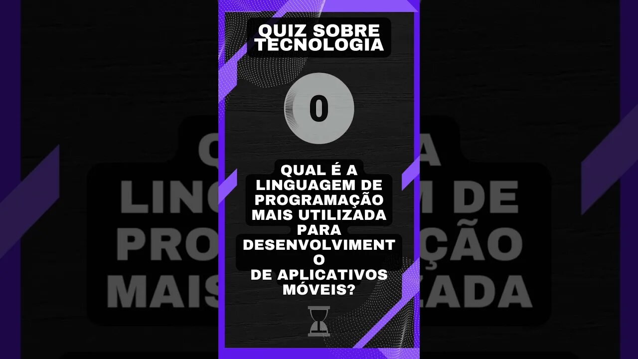 Quiz sobre tecnologia #20: Linguagem de programação mais usada para mobile