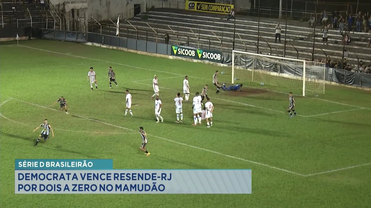 Série D Brasileirão: Democrata Vence Resende-RJ por Dois a Zero no Mamudão.