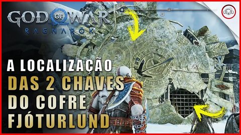 God of war Ragnarok, A localização das 2 chaves do Cofre Fjóturlund em C. do Tesouro | Super dica