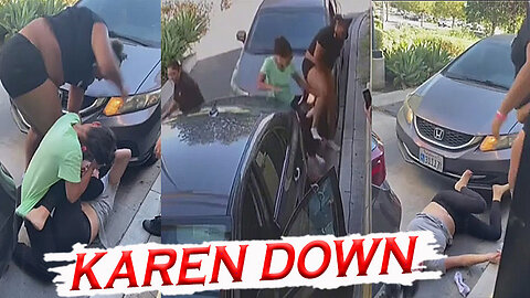 Karen Gets Her A** in The Drive Thru After Assaulting A Customer