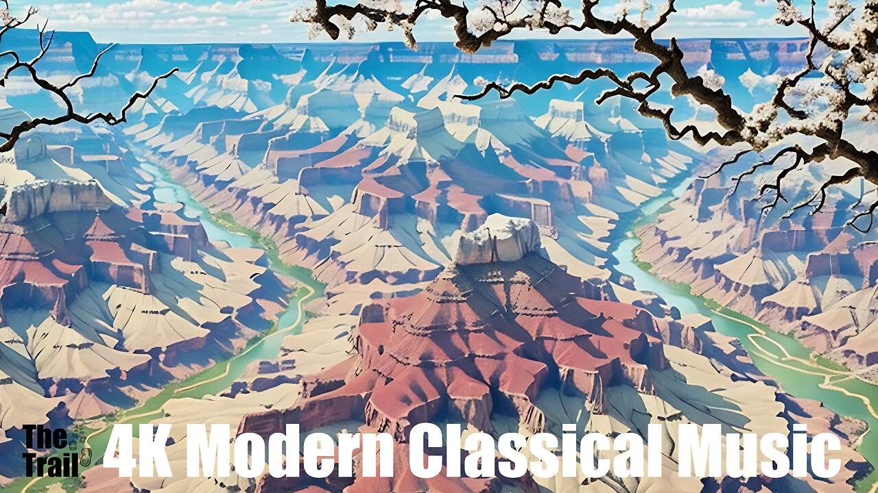 4K Modern Classical Music - Pursuit & Emotion | (AI) Audio Reactive Realistic | Grand Canyon Vista