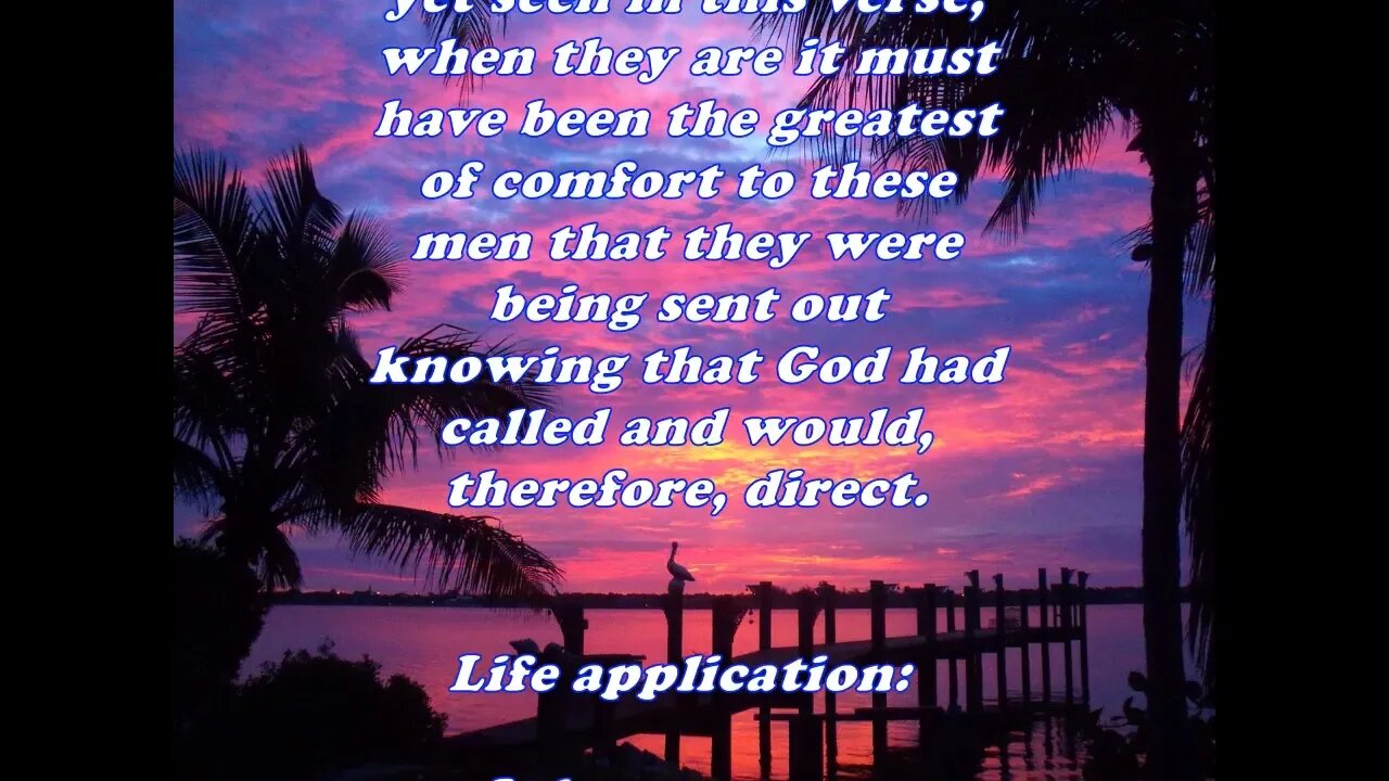 Daily Bible Verse Commentary - Acts 13:2