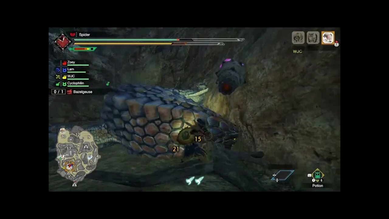 Monster Hunter Rise Switch Hunt a Bazelgeuse
