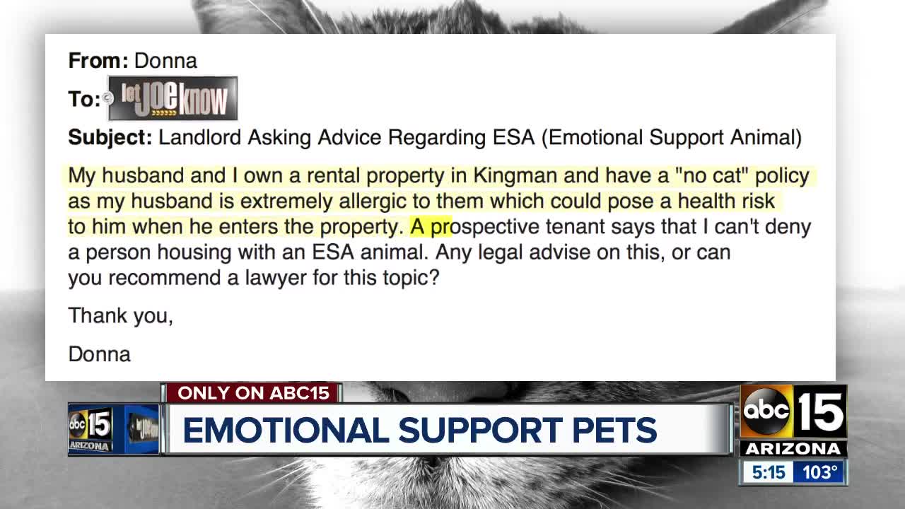 Can renters deny emotional support animals?