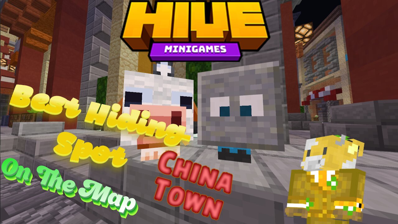 Minecraft Bedrock on the Hive. Best hiding spot for the map China Town!