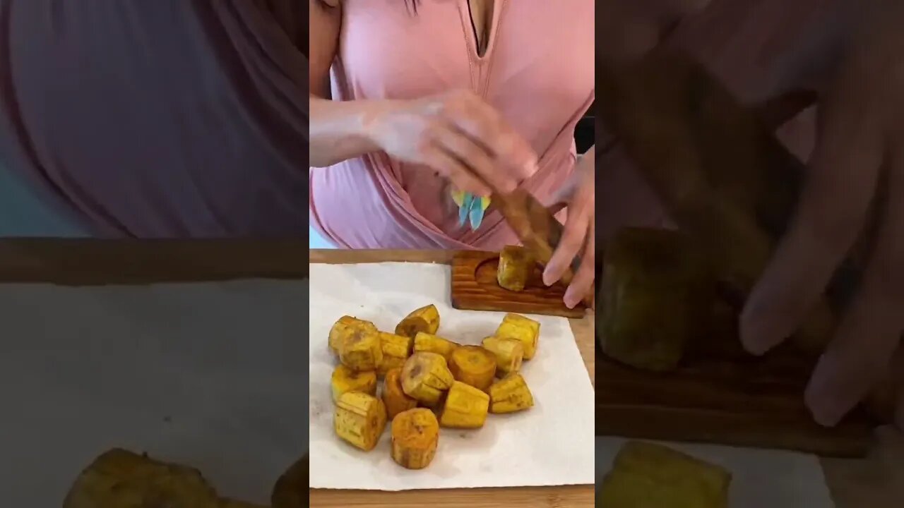 Seafood Tostones Appetizer! See Full Video at www.YouTube.com/LadyFirePiper. #shorts