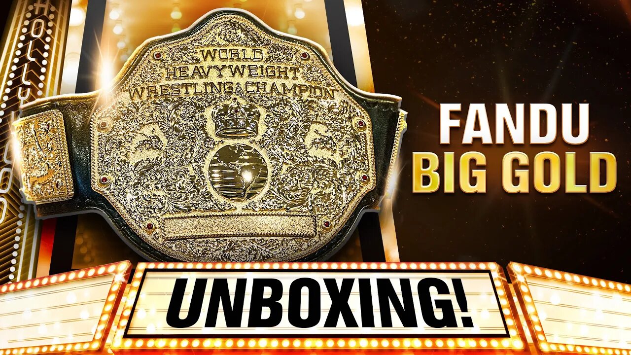 Fandu Big Gold World Heavyweight Championship Replica Belt Unboxing!