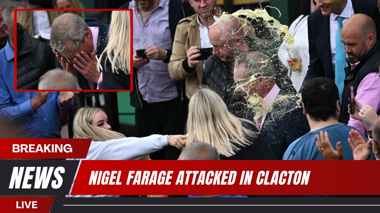 NIGEL FARAGE ATTACKED IN UK