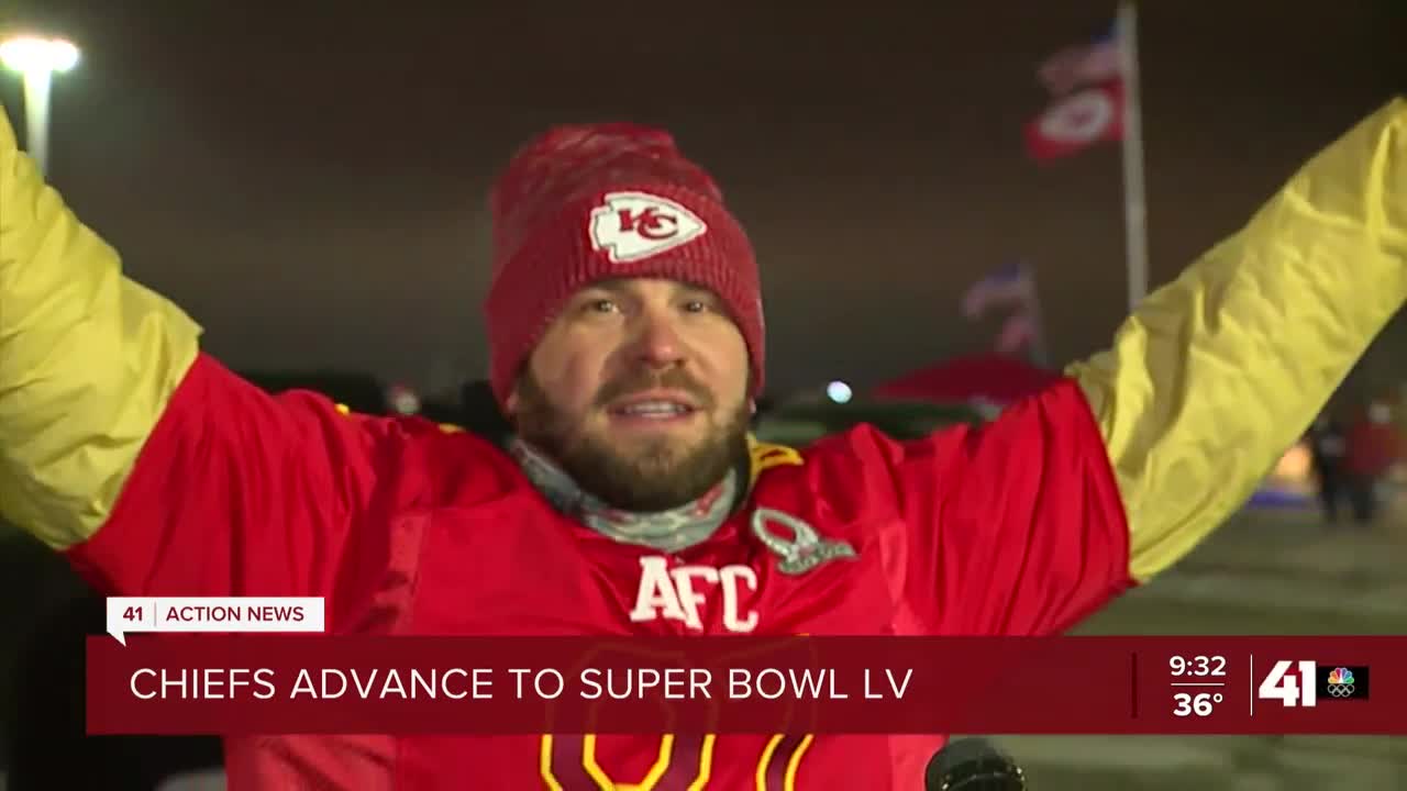 Chiefs fan reacts to AFC win, 2nd Super Bowl in a row