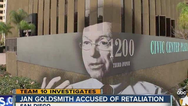 Former City Attorney Jan Goldsmith accused of retaliation