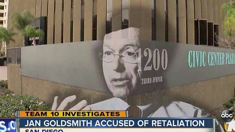 Former City Attorney Jan Goldsmith accused of retaliation