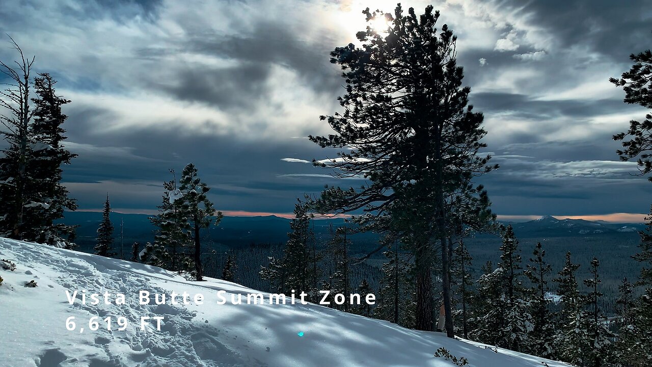 APPROACH TO THE SUMMIT of Vista Butte & GORGEOUS VIEWS of Mount Bachelor! | 4K Winter Central Oregon