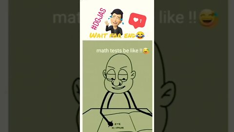 Wait for end 😂 math test video ।। #mathtest #dg jas #shorts