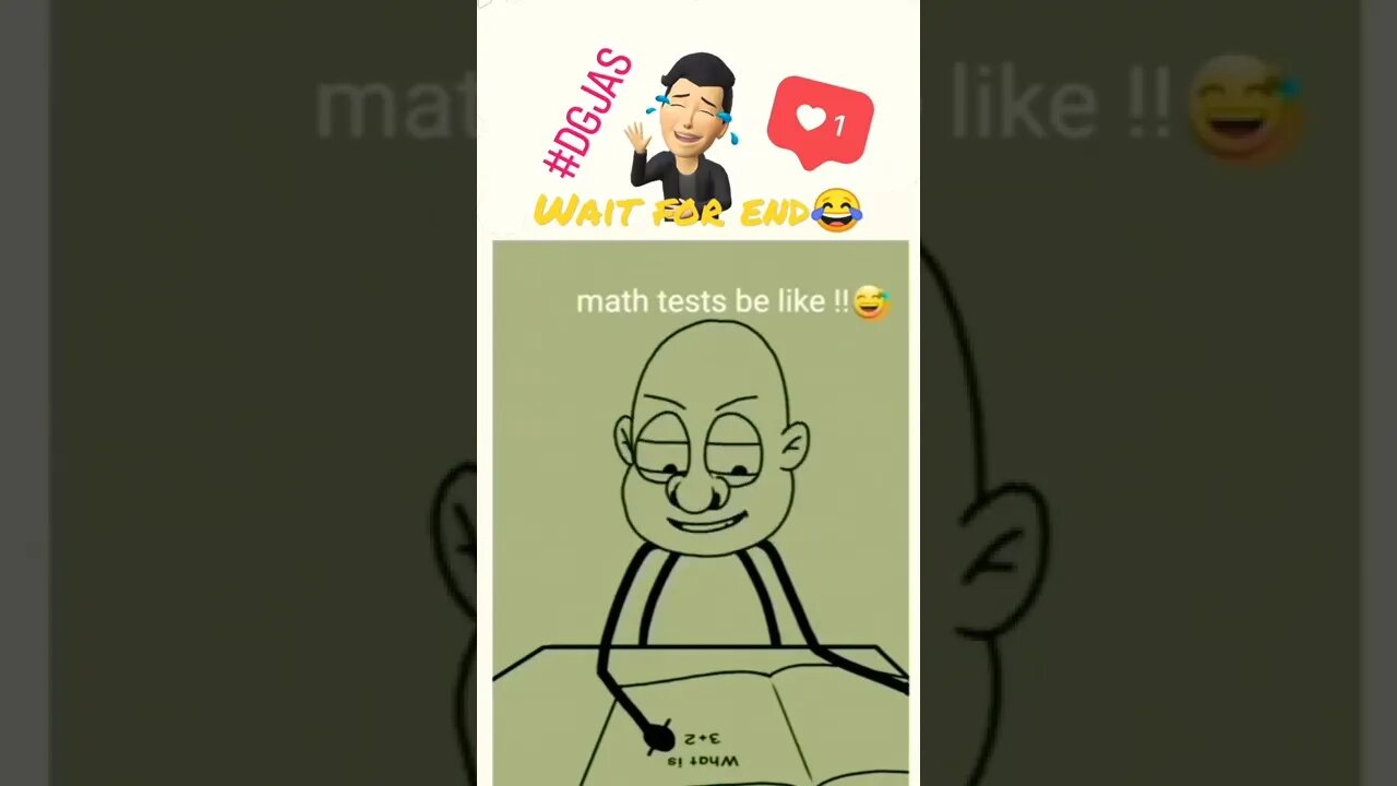 Wait for end 😂 math test video ।। #mathtest #dg jas #shorts
