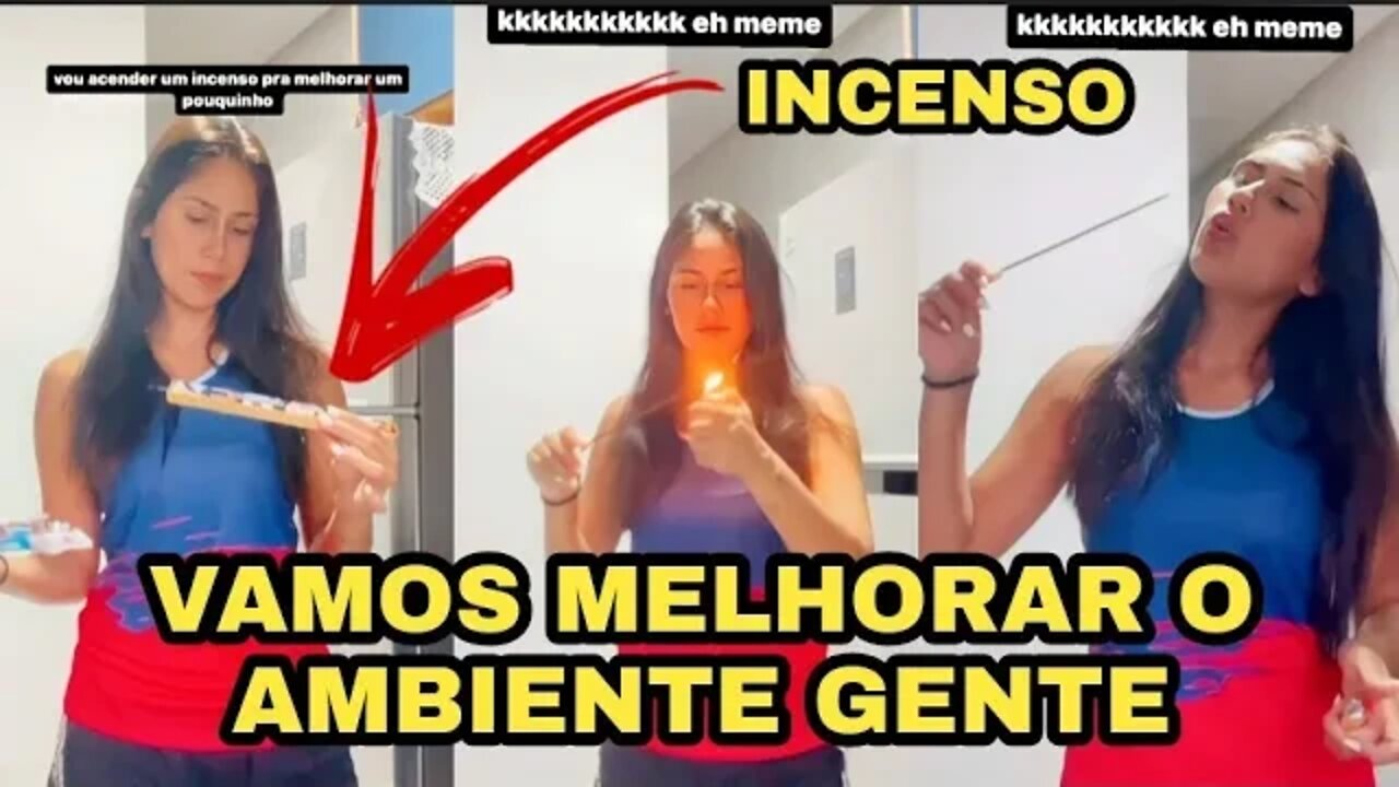JULIA BRITZ ACENDENDO UM INCENSO PARA MELHORAR O AMBIENTE DE SUA CASA