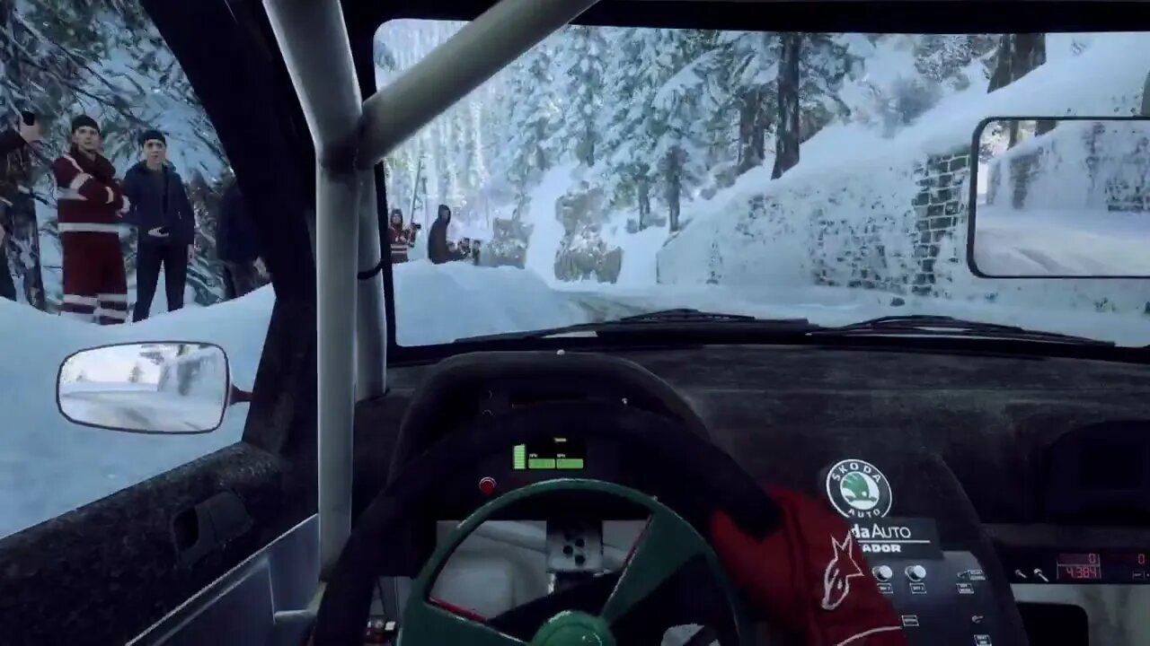 DiRT Rally 2 - Fabia Wall Scrapes Through Col de Turini