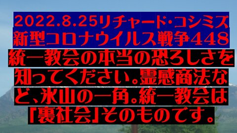 2022.8.25リチャードコシミズ新型コロナウイルス戦争４４８