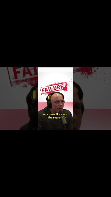Why failure is so important for you to succeed? Joe Rogan and Theo Von about regrets #shorts