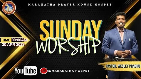 🔴Maranatha Hospet // Sunday Worship // 30 April 2023 //