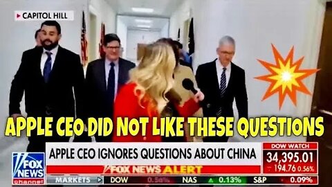 💥BOOM!💥 Apple CEO Torched with Questions about collusion with China