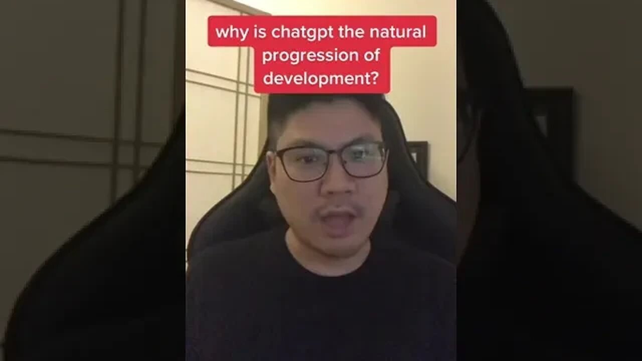 Why is chatGPT is the natural progression of software?