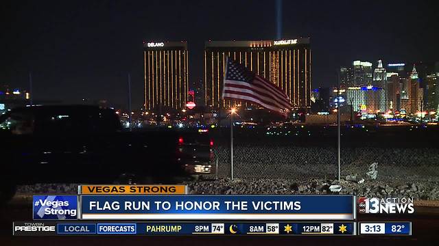 Flag run on Thursday night to honor victims