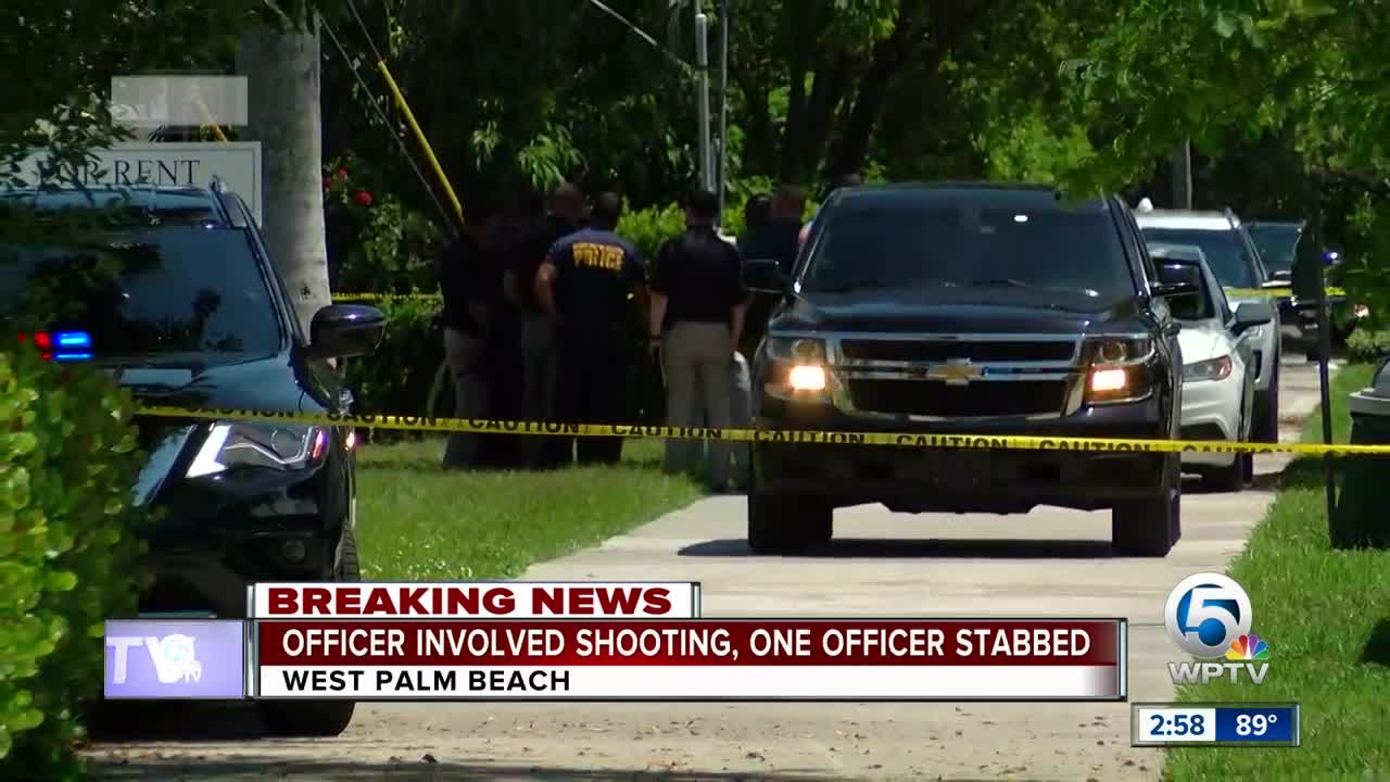 Officer-involved shooting, police officer stabbed in West Palm Beach