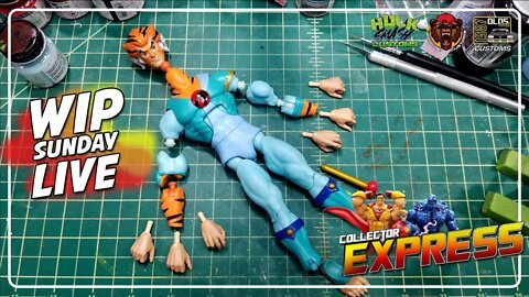 Customizing Action Figures WIP IT Sunday Live Episode #16 ThunderCats Ultimates Tygra Final Assembly