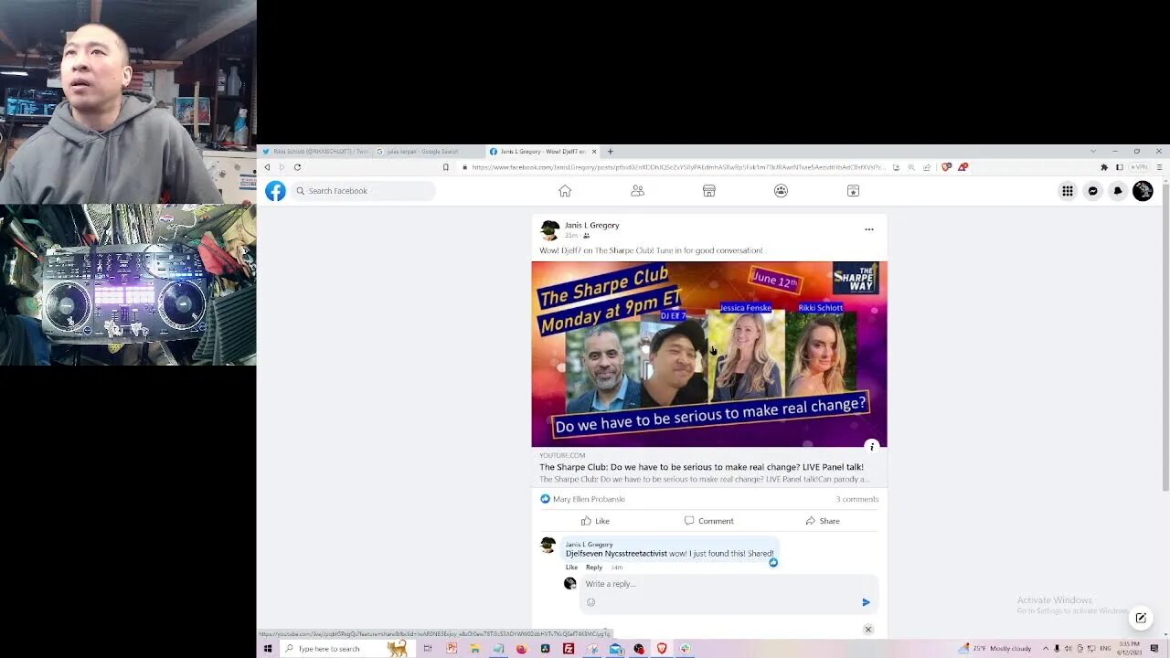 I'm gonna be on Larry Sharpe eh? Super sus, let's research the other people showing up