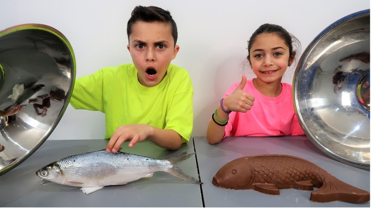 Chocolate Food vs Real Challenge ! Family Fun Video 2021