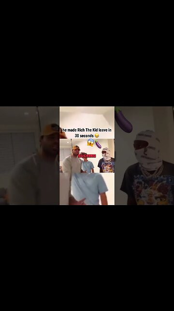 it only took 30 seconds For ZHERKA to make RICH THE KID leave..