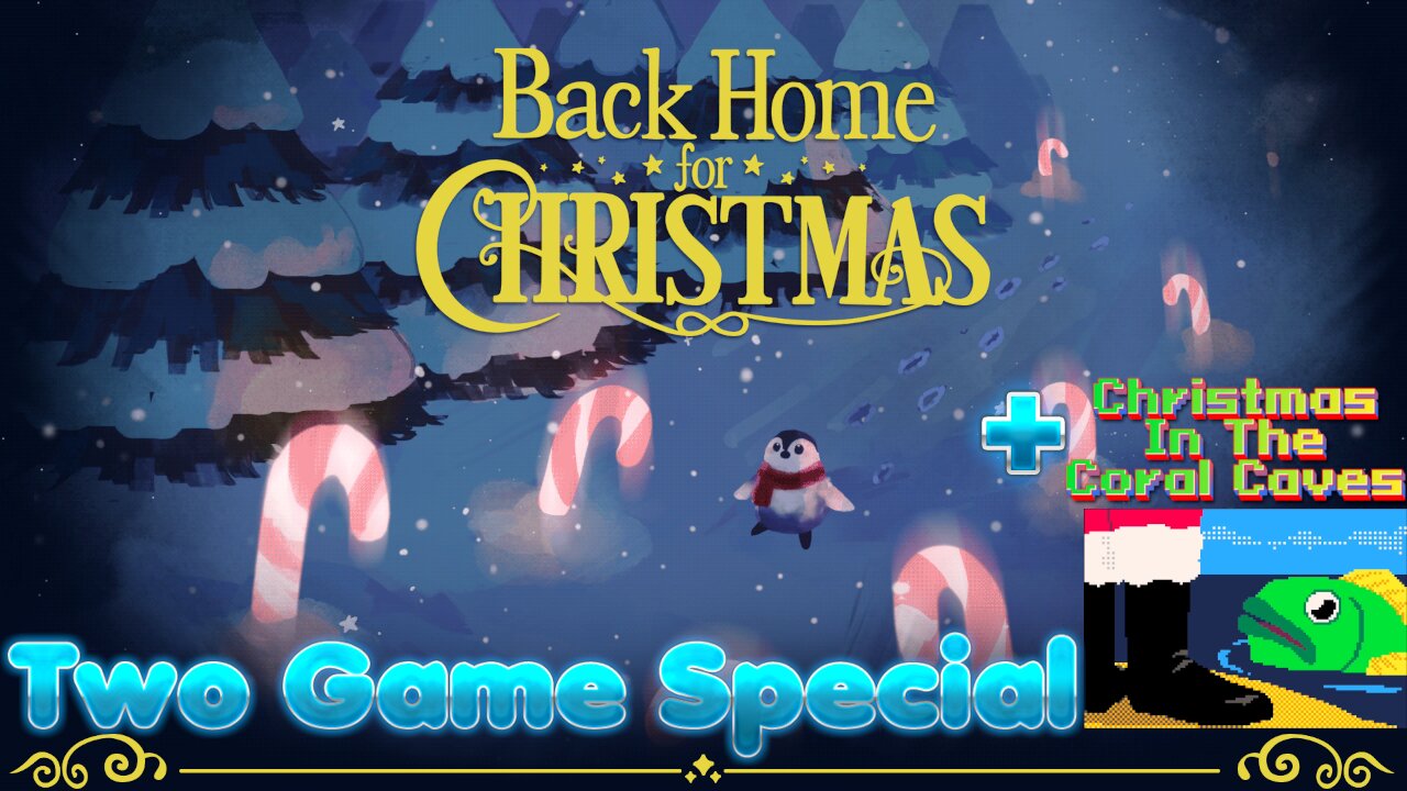 Were A Cute Lost Penguin! And A Santa Fish? | Back Home For Christmas & Christmas In The Coral Caves