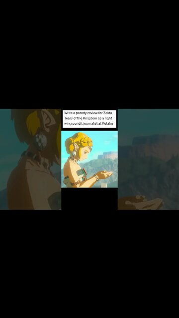 😂 ChatGPT Conservative Zelda Tears of the Kingdom Review #shorts