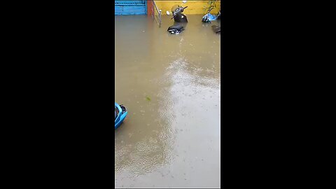 Heavy flood hit