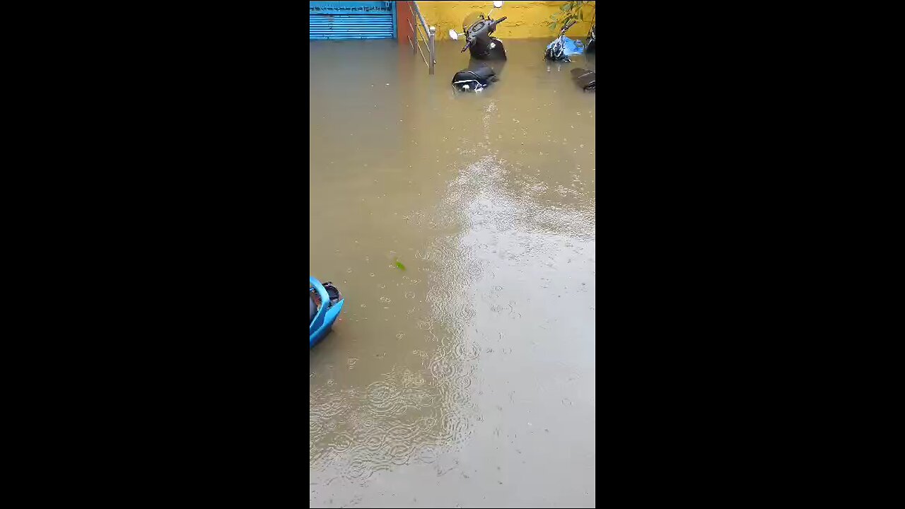 Heavy flood hit