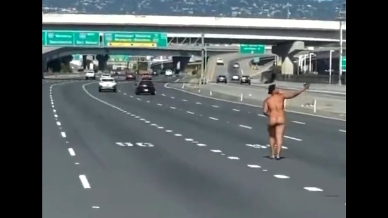 Naked Woman Shoots At Cars On California's Bay Bridge