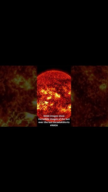 NASA images show incredible images of the Sun over the last decade#shorts #NASA