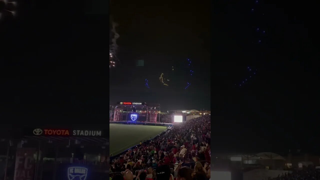 Coast Guard drone show at the FC Dallas game